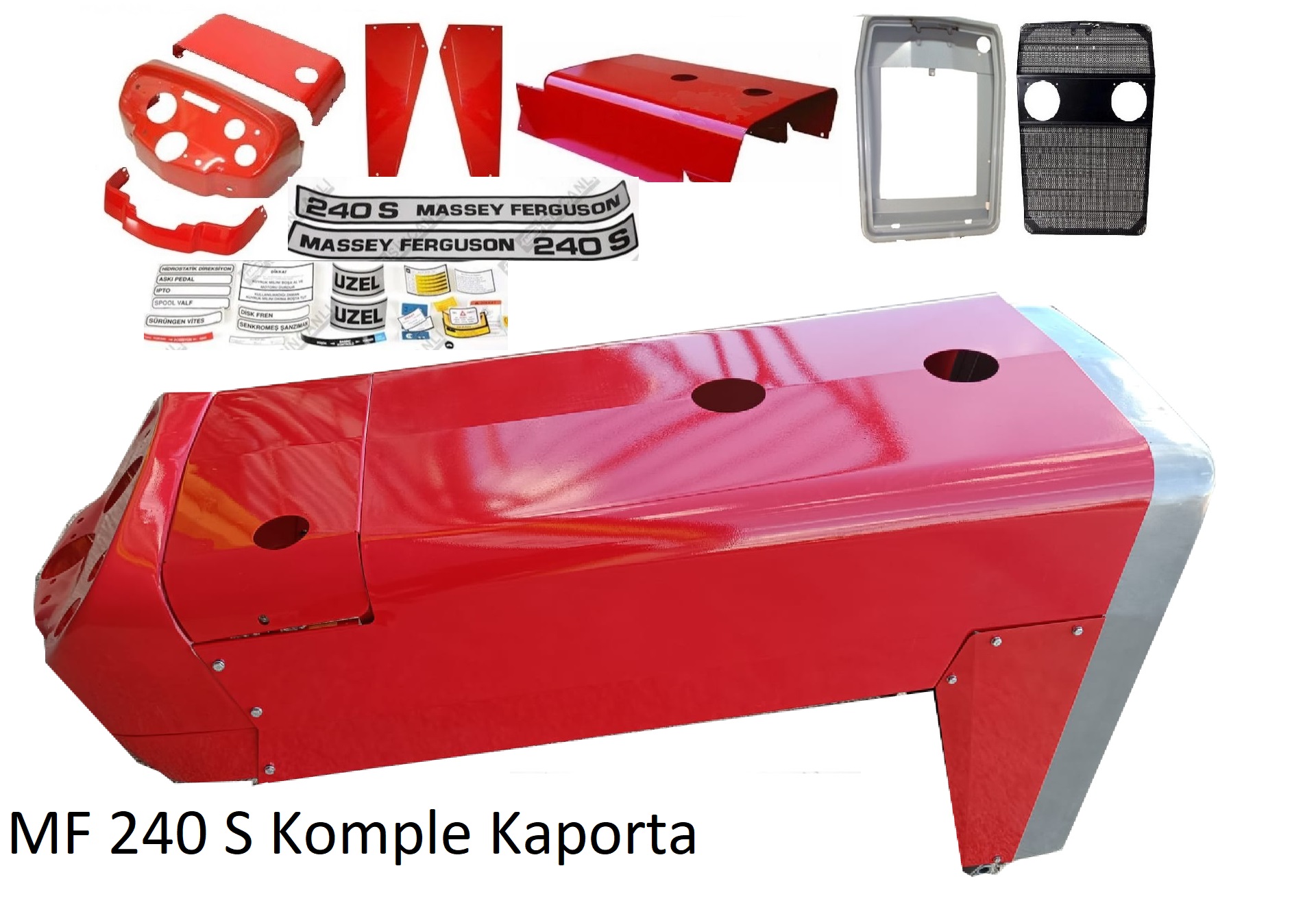 Mf 240 �st kapot komple